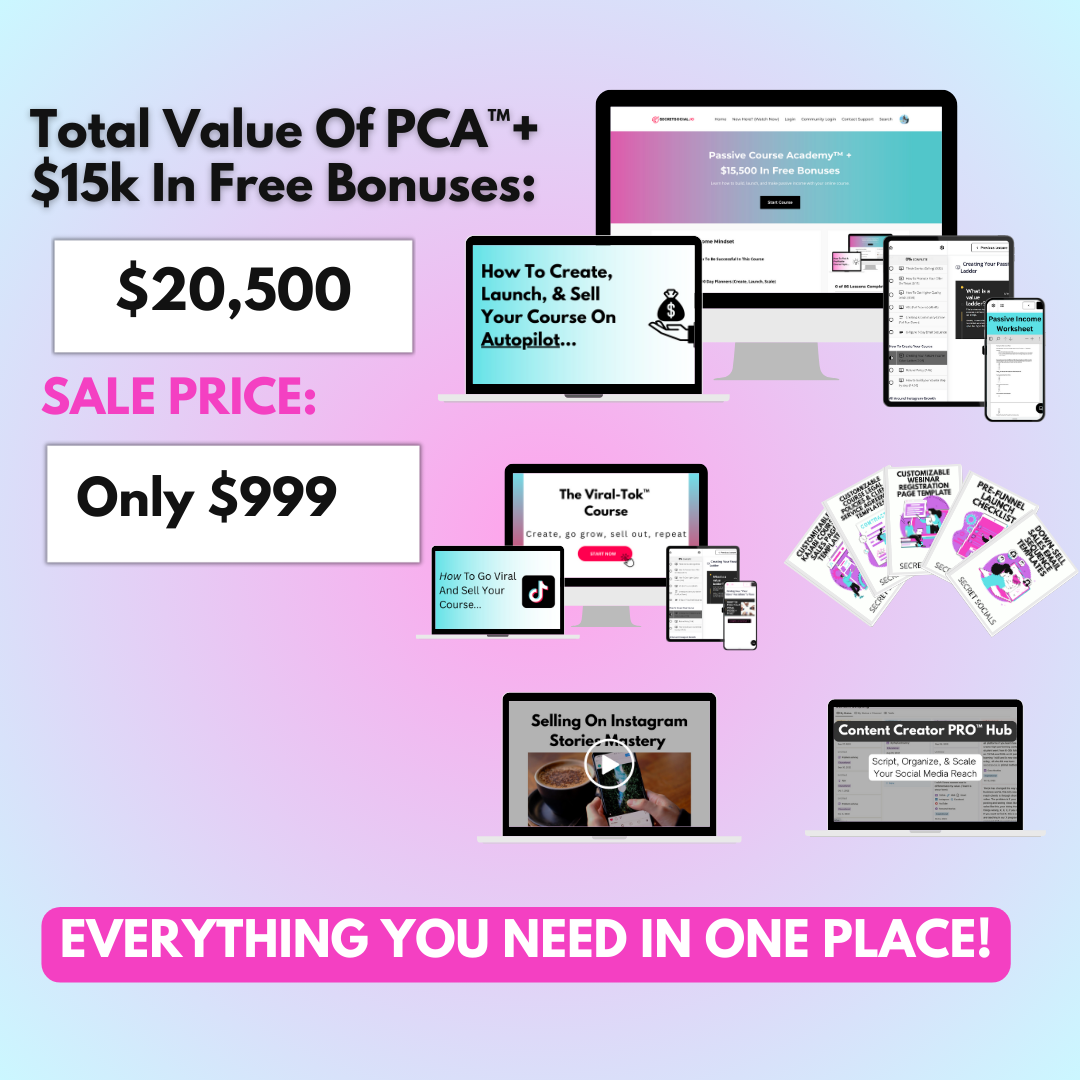 The Passive Course Academy™️ (FLASH SALE)